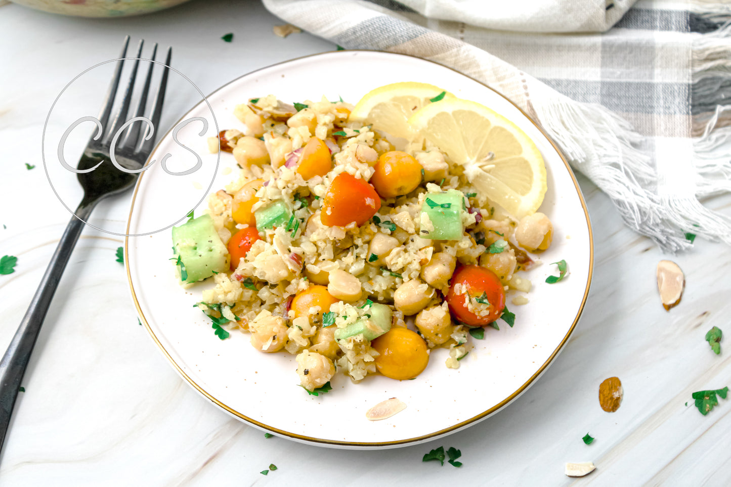 Cauliflower Chickpea Salad - Set 3 of 3