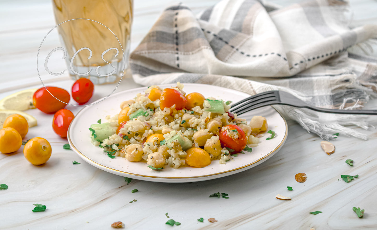 Cauliflower Chickpea Salad - Set 3 of 3