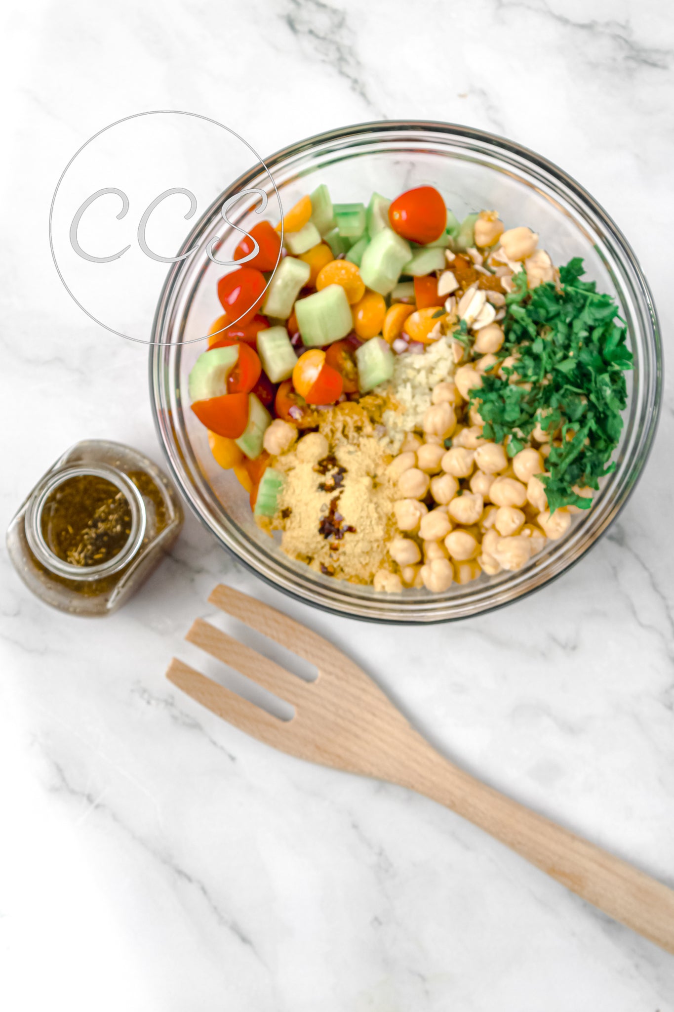 Cauliflower Chickpea Salad - Set 3 of 3