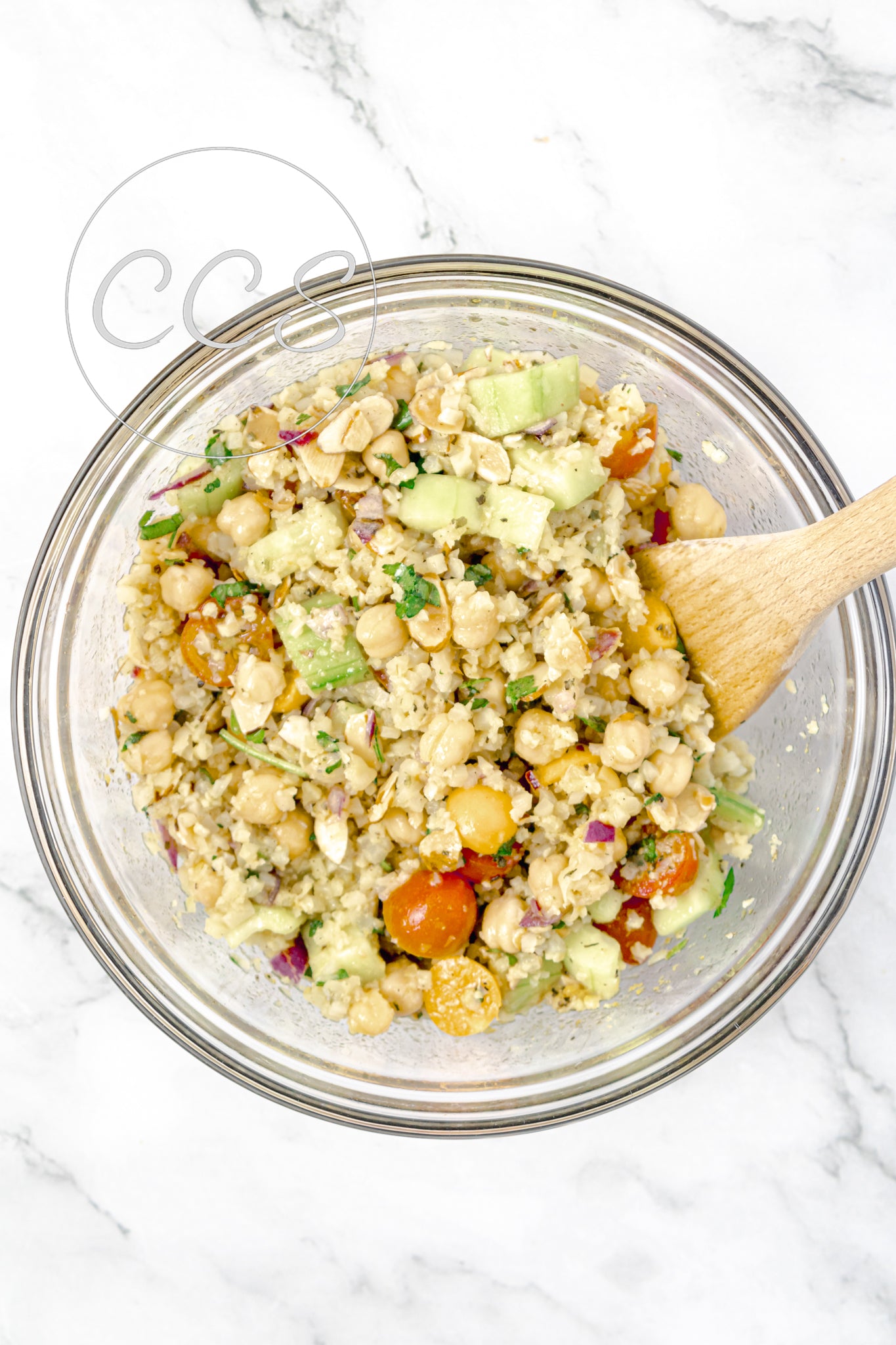 Cauliflower Chickpea Salad - Set 3 of 3