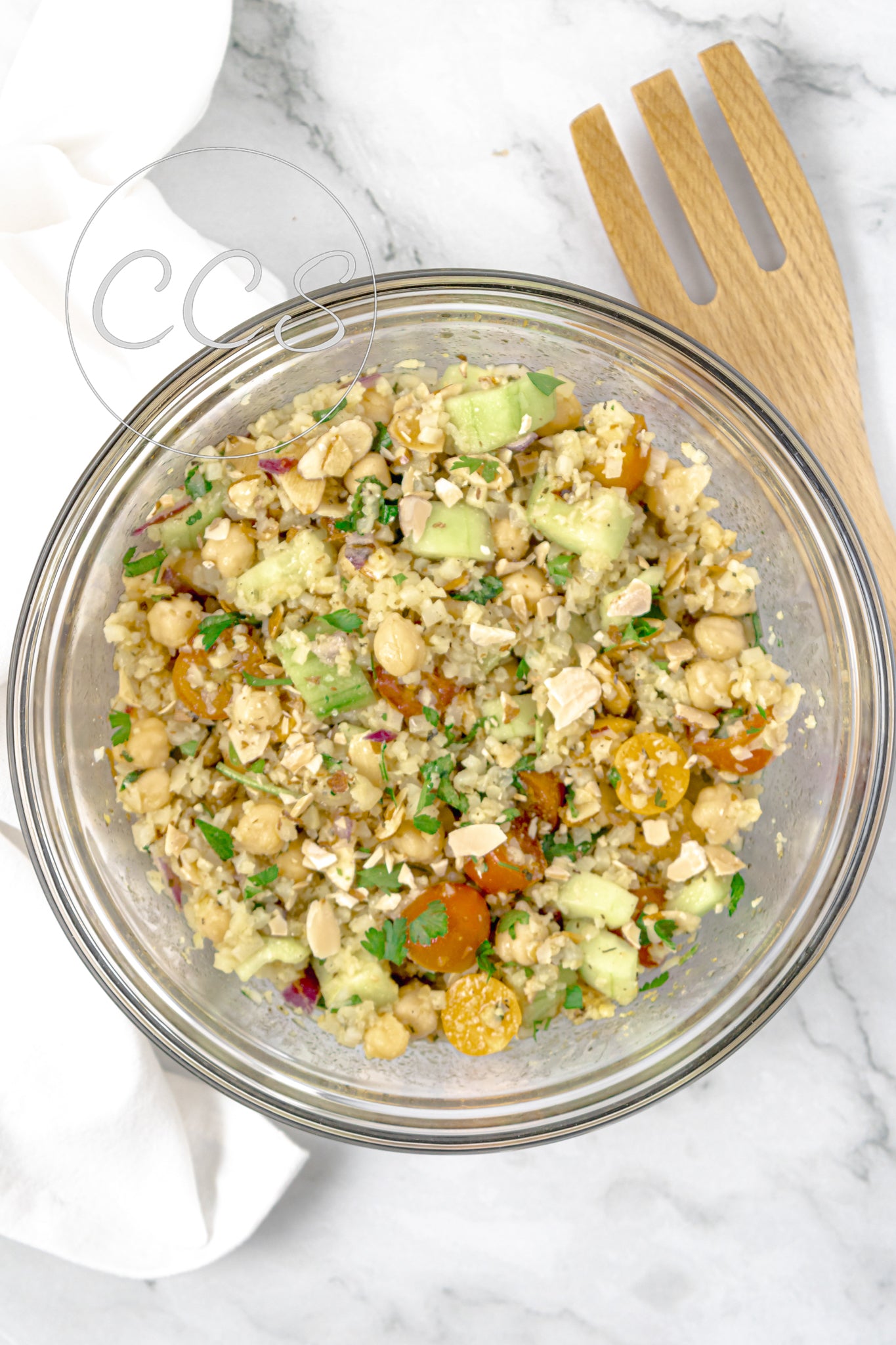 Cauliflower Chickpea Salad - Set 3 of 3