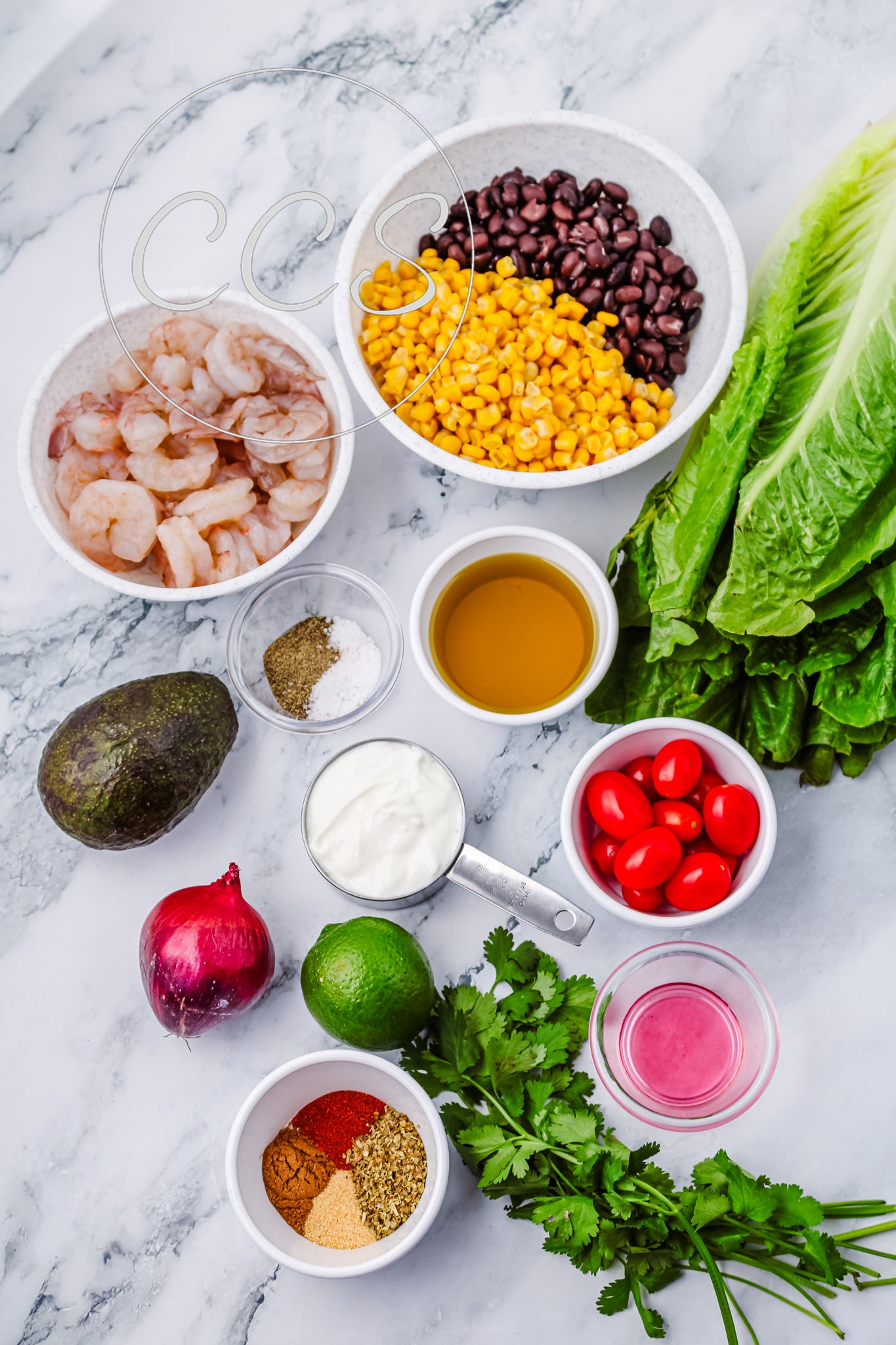 Avocado Lime Shrimp Salad - Set 1 of 3