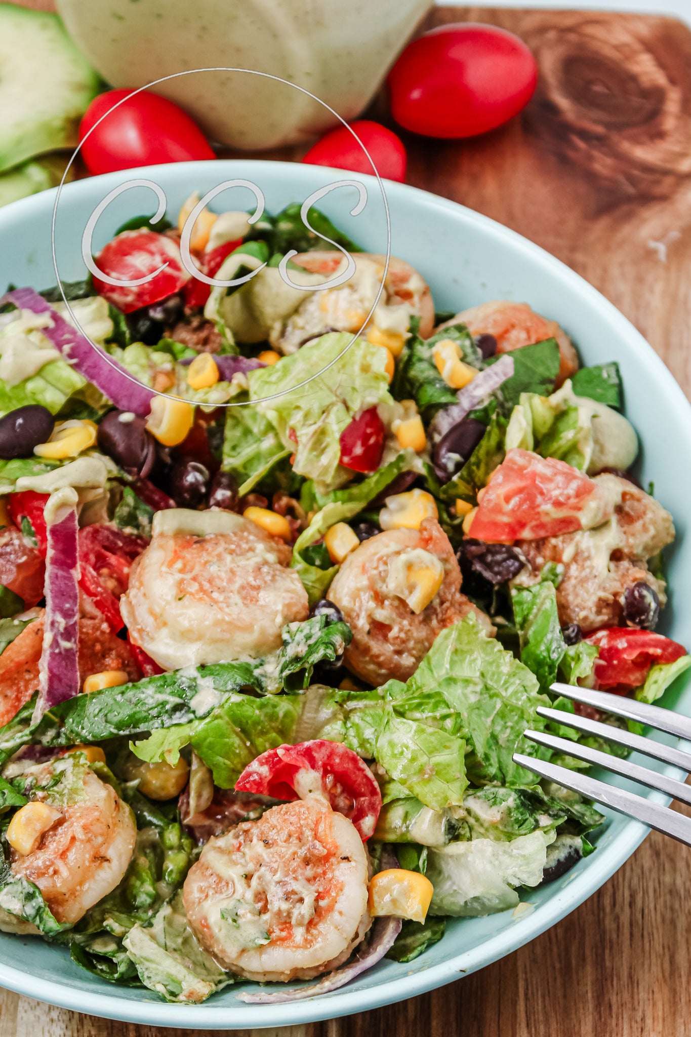 Avocado Lime Shrimp Salad - Set 3 of 3