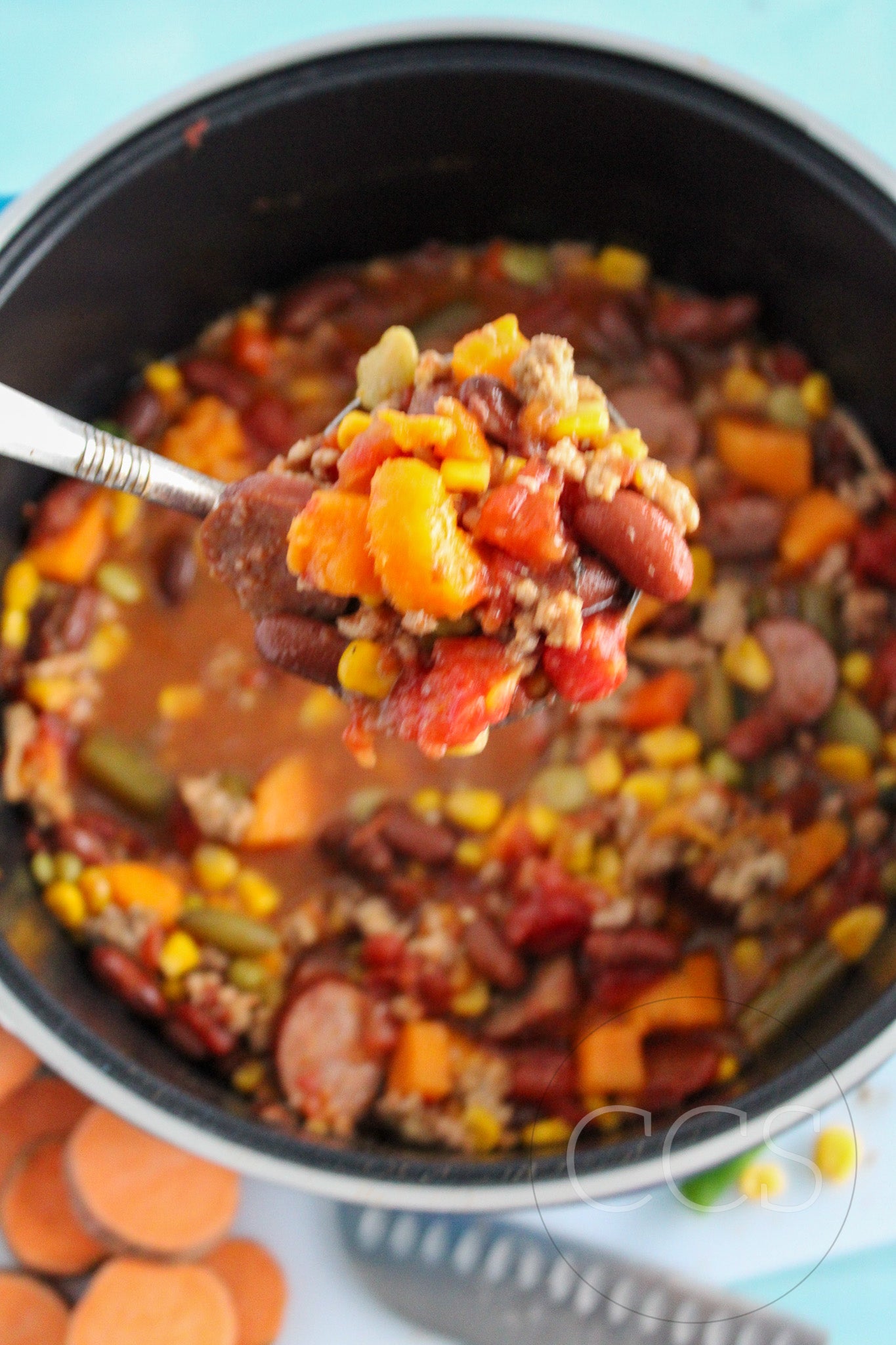 Easy 5-Step Sweet Potato Turkey Stew - Set 5 of 6