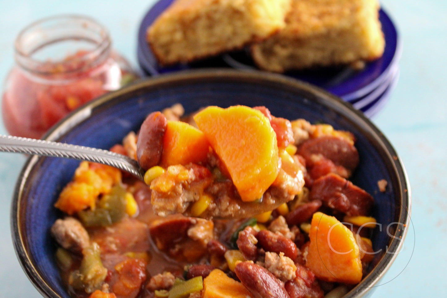 Easy 5-Step Sweet Potato Turkey Stew - Set 5 of 6