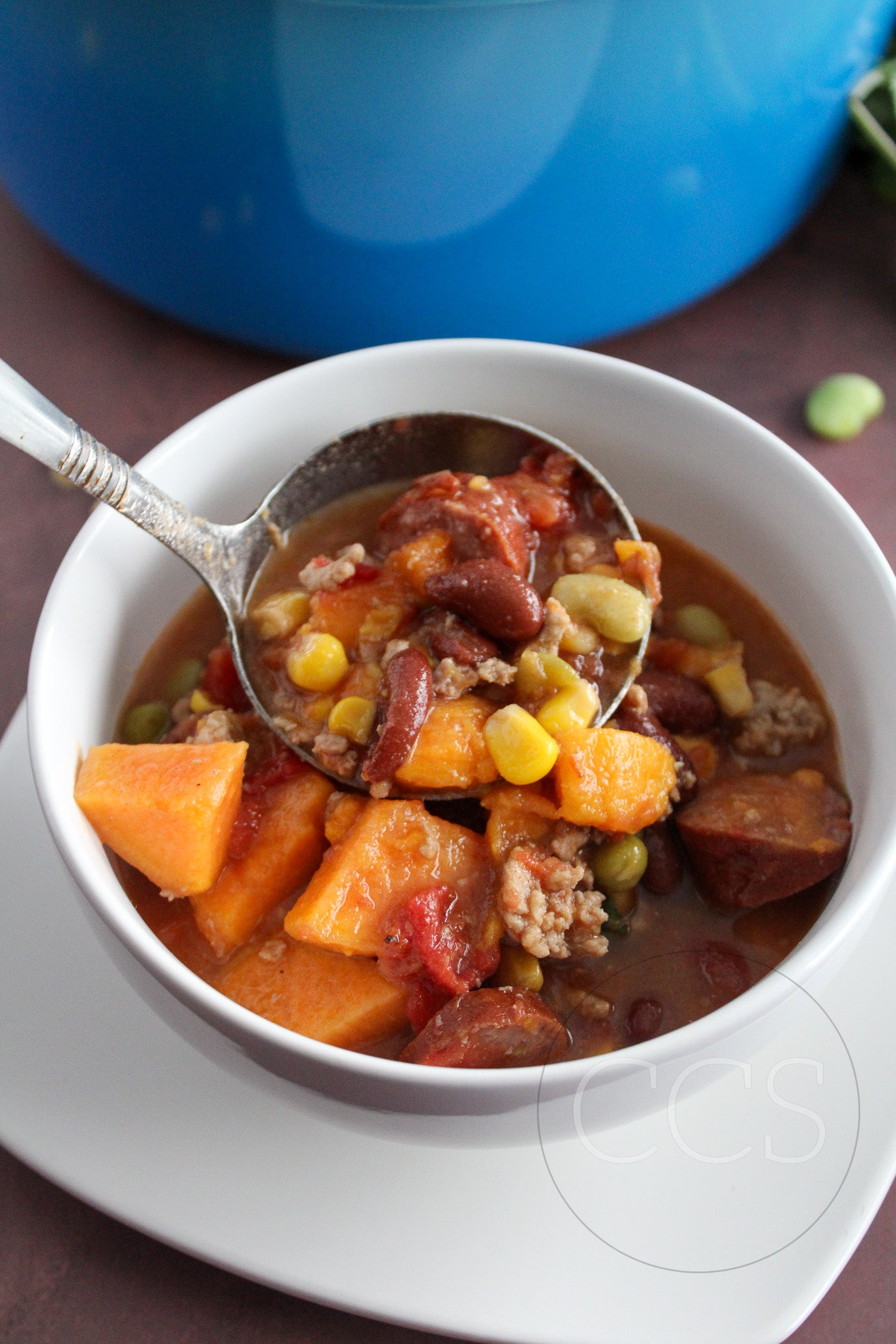 Easy 5-Step Sweet Potato Turkey Stew - Set 6 of 6