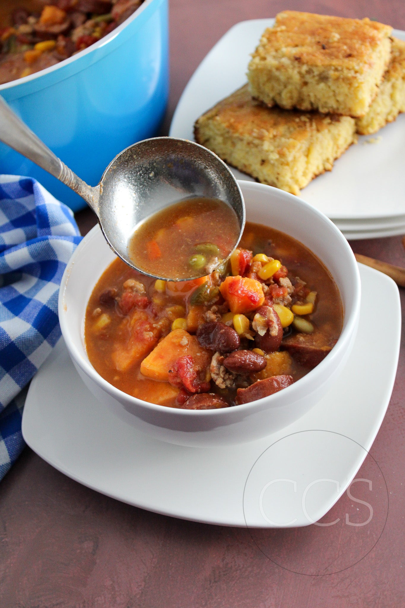 Easy 5-Step Sweet Potato Turkey Stew - Set 6 of 6